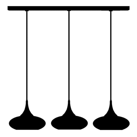 Small Pod 3-Pendant In-Line Fixture